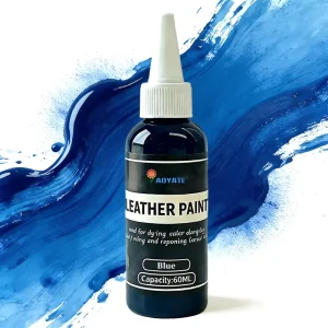 60ml Blue Leather Pigment Paint for Shoes Sneakers Canvas and Furniture High Color Fastness