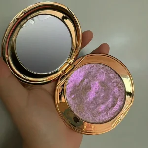 60mm Diamond Glow Glitter Highlighter Vegan Shimmer Cream Palette with Pressed Powder