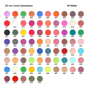 64-Color Individual High-Pigment Eyeshadow 26mm DIY Makeup
