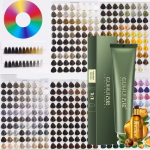 69 Color Black Hair Dye Cream Factory OEM Permanent Semi Permanent Hair Color Cream Packaging