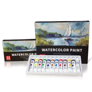 6ml 0.2oz 24 Vibrant Colors Professional Artists Watercolor Paint Set Non-toxic Artists Watercolor Artist Tube Paint