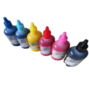6x100ml Pigment Ink for Cotton T-shirt Printing Black Cyan Magenta Yellow Light Cyan Light Magenta