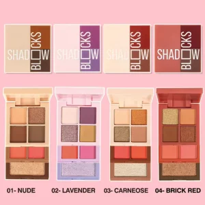 7-Color Eyeshadow, Highlighter, and Blush Powder 3-in-1 Palette
