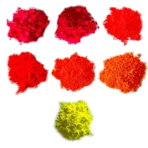 7-Color Neon UV Glow Fluorescent Pigment Powder, Loose, for Epoxy Resin Art and Watercolor, 1 kg