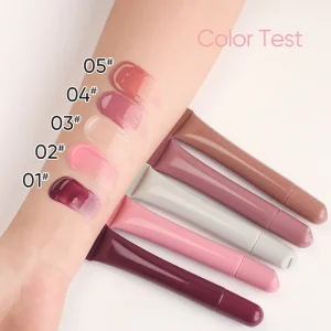 7 Shades Soft Tube Lip Gloss Long Lasting Vegan High Pigment Lip Plump Gel Moisturizer Hydrating Private Label 10ml