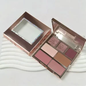7-color eye shadow powder blusher bronzer facial contour highlight durable makeup plate