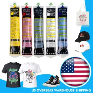 700ml Bag GTX Printer DTG Ink Bag With Chip Textile T shirt Printing Pigment Ink for Brother GTX Printer