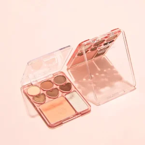 8-Color Nude Matte and Shimmer Glitter Eyeshadow Palette