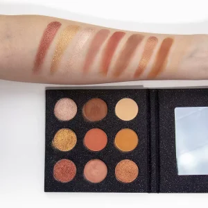 9-Color Cardboard Packaging Vegan Cruelty-Free Eyeshadow Palette