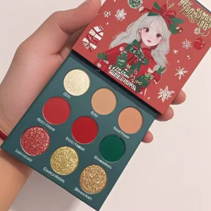9 Color Vegan Glitter and Shimmer Eyeshadow Palette
