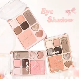 9 Colors Eyeshadow Palette Women’s Highlight Blush Shadow Daily Light Makeup Earth Tone Powder