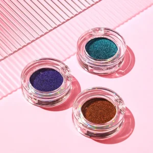 9 Colors Private Label Custom Duochrome Pressed Glitter Eyeshadow Palette High Pigment Waterproof Chemical Formula