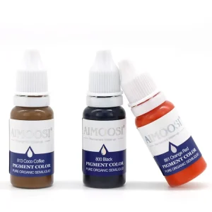 A Professional Semi Permanent Makeup Pigment for Eyebrow Available in Dark Light Fair Skin Tones