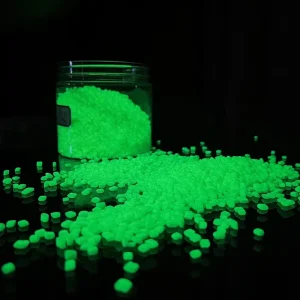 ABS PP PC PET LLDPE TPU PMMA Plastic Luminous Masterbatch with 40%-50% Glow Powder for Glow-in-the-Dark Pigment