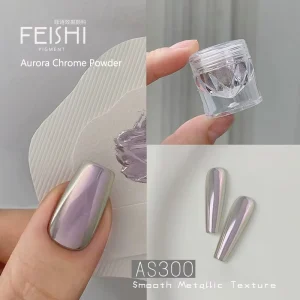 AS Series Metallic Aurora Nail Powder Mirror Effect Chrome Pigment for Salon & DIY Manicure