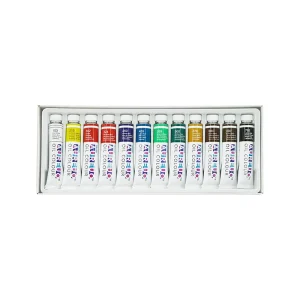 AUREUO 12 Colours 12ml Studio Grade High Quality Non toxic Artist Oil Color Paints Set for Students