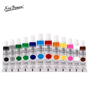Acrylic Colors 9ML 12 Colors Artist Oil Paint Pigments Event Party Tools Oil Paint Set for Art Party Painting
