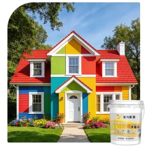 Acrylic Exterior Paint Liquid Coating Weather Resistant Anti Cracking and Mould Resistant for High Humidity Areas