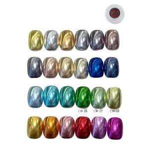 Acrylic Nail Gel Polish Mirror Chrome Pigment Powder Nail Paint Solid No Ash Drop Nail Supplier