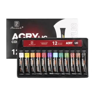 Acrylic Paint Set, 12 Colors, 12ml