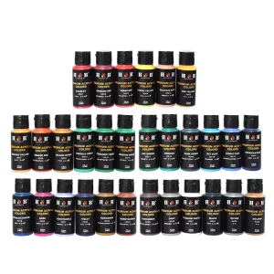 Acrylic Paint Set 30 Colors High Flow Acrylic Pouring Pigments for Fluid Acrylic Paints for Painting Pottery Artistic Modeling