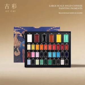 Ancient Chinese Painting Pigment 36 Color Series Set Solid Watercolor Pigment Suitable for Painting Tools