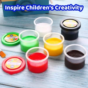 Anti-Overflow Semi-Solid Washable Painting Pigment Set for Children’s Art