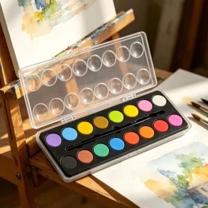 Art Supplies Student Portable Solid Watercolor Paint Set Watercolor Paint Set With Brush for Art