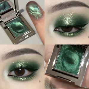 Aurora Iridescent Chameleon Luminous Metallic High Pigment Shimmering Eye Shadow Powder Cosmetics