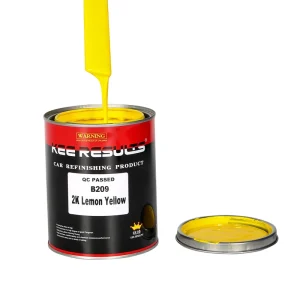 B209 High Concentration Lemon Yellow 2K Acrylic Automotive Spray Paint Factory Direct Supply