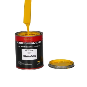B211 2K Medium Yellow Acrylic Car Repair Paint High Gloss High Hardness Excellent Anti Corrosion UV Resistance Spray