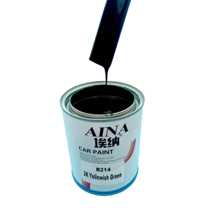 B214 Yellowish Green Acrylic Automotive Refinish Paint, High Gloss, Weather-Resistant