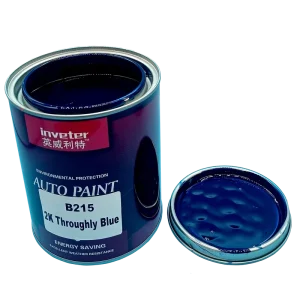 B215 2K Thoroughly Blue Acrylic Automotive Two Component Repair Paint Liquid Coating Excellent Leveling Scratch Resistance High