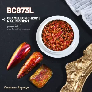 BC8 Chameleon Flakes Rainbow Shine Metallic Pigment for Professional Salon Art and DIY Resin Jewelry