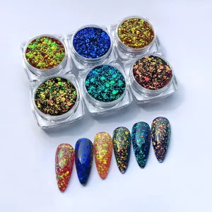 BOJUN BA Eco friendly Luxury Nail Art Glitter UV Gel Polish Acrylic Chrome Powder Diamond Pattern Design MSDS