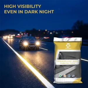 BS 3262 Petroleum Resin Thermoplastic Spray Road Marking Paint with Rain and Night Reflectivity