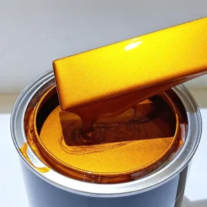 BS426 Glitter Gold Pearl Auto Paint 1K Base Color Coat Acrylic Pigment High Solid Car Paint With Metallic Silver Colors