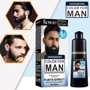 Beard Black Oil for Deep Cleaning and Fast Dyeing
