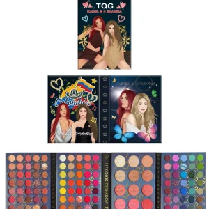 Bella Ultramo 4 Pages Hada Palette Shakira Karol g Eye Shadow Long Lasting High Pigment Shimmer Metallic for Dark