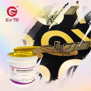 Best selling Metallic Golden Paste Screen Printing Ink Textile Water based