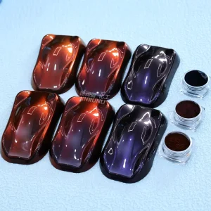 Black to Red Chrome Ultrashift Motorcycle Paint Chameleon Powder Pigment