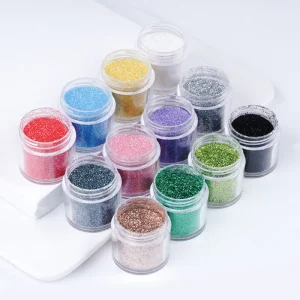 Bling Rainbow Color Glitter Nail Art Decoration Colorful Sequins Glitter Pigment Laser Nail Powder Shine Powder