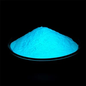 Blue-Green Luminous Powder with Short Absorption Time for Transport Vehicles