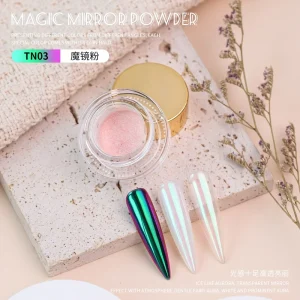 Bojun TN Series Chameleon Mirror Powder 10 Colors Multi chrome Color Shifting Chrome Pigment for Nail Art TPO Free MSDS Bulk