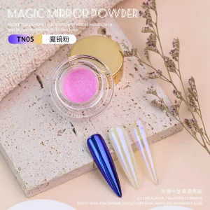 Bojun TN Series Magic Mirror Powder 10 Colors Multi chrome Chameleon Chrome Pigment for Nail Art TPO Free MSDS Bulk