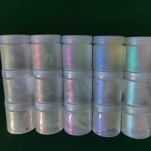 Borosilicate Glass Flake Pearl Pigment Cosmetic Grade Mica Powder Iridescent Diamond Pearl Pigment Cosmetics Makeup Pigment