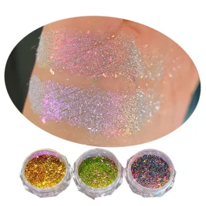 Brand Mcess FREE SAMPLES Chameleon Multichrome Private Label Diamond Flakes Pigments For Watercolor Decoration Nail Art