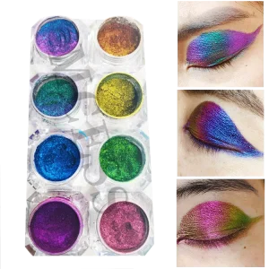 Brand Mcess FREE SAMPLES Multichrome Special Eyeshadow Iridescent Chameleon Makeup Pearl Powder Pigment For Eyes