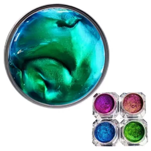 Brand Mcess FREE SAMPLES Shimmer Color Shift Ink Watercolor Resin Art Powder Serbuk Bunglon Chameleon Powder Pigment