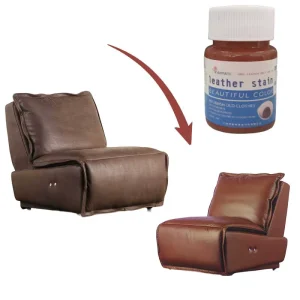 Brown Sofa Leather Dye Kit, 1kg, Furniture Color Restorer for Couches